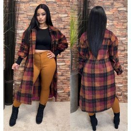 Winter Womens Shirt Dress Casual Home Plaid Print Long Sleeve Button Loose Shirt Dress Women _iimport Shop911227113/hoodmat.com