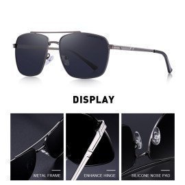 Design Men Classic Sunglasses Aviation Frame Hd Polarized Sunglasses For Men Driving Uv400 Protection S8150 Merrys/hoodmat.com