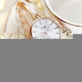 Luxury Crystal Rose Gold Watches Women Fashion Bracelet Quartz Watch Women Dress Watch Relogio Feminino Orologio Donna Jw Wristwatches/hoodmat.com