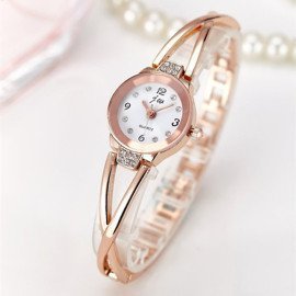 New Fashion 2018 Luxury Rhinestone Watches Women Stainless Steel Quartz Bracelet Watch Ladies Dress Watches Gold Clock Relogios  Jw Wristwatches/hoodmat.com