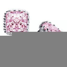 New Arrival 925 Sterling Silver Stud Earrings With 6Mm Square Cubic Zirconia Ear Brincos  For WomenS Gift Patico/hoodmat.com