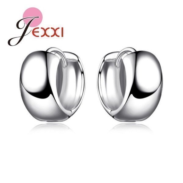 Nice 1Pair 925 Sterling Silver Hoop Earrings Womens Beautiful Cute Hoop Earrings Whole Sale For Wedding Fine Gifts Patico/hoodmat.com