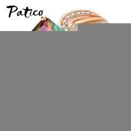 New Trendy Handmade Jewelry Rainbow Cz 925 Sterling Silver Open Rings Best Jewelry Party Gift For Women  Patico/hoodmat.com
