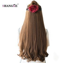 26 Long Clip In Hair Extensions Clip In Synthetic Hair Pieces Heat Resistant Fake Hairstyles Women 3 Length Available  Shangke/hoodmat.com
