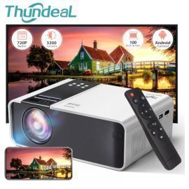 ThundeaL TD90W Android 5G WiFi Mini HD Projector Native 720P TD90 Portable Home 2K 4K 1080P Video Movie Projector _iimport FactoryDirectCollectedS /hoodmat.com