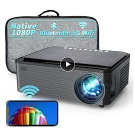 ZAOLIGHTEC X5 Projector Support 4K Android 9.0 1080P HD LED Portable Projector Keystone Correction for Home Classroom Meeting _iimport ZaolightecOs/hoodmat.com