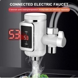 Instant Electric Water Heater Temperature Display Cold Water Heating Kitchen Hot 3000W Water Heater with LED EU Plug _iimport FactoryDirectCollectedS/hoodmat.com