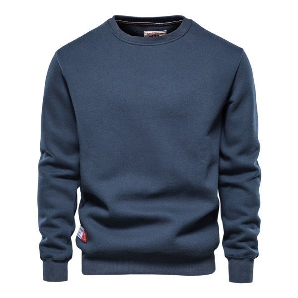 Plus Velvet Spliced Sweatshirts Men Casual Basic Solid Color Pullovers Mens Hoodie New Autumn Winter Sweatshirt for Men_iimport Aiopeson/hoodmat.com_RiteVilage