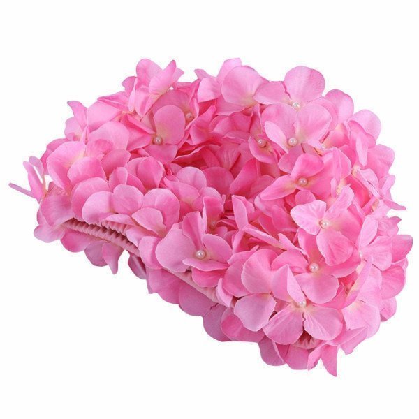 1 pcs Women Swimming Caps Flowers Design Bath Cap Solid Pink Swimming Cap For Long Hair _iimport inhzoy/hoodmat.com_RiteVilage