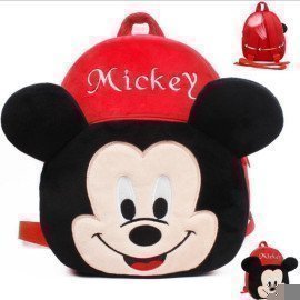 1 Pieces Of  Plush Mickey Backpack Carton Animated School Children Bag For Kid Size 28 By 23 By 9 (Small) ][Retail Purchase|Hoodmat.Com