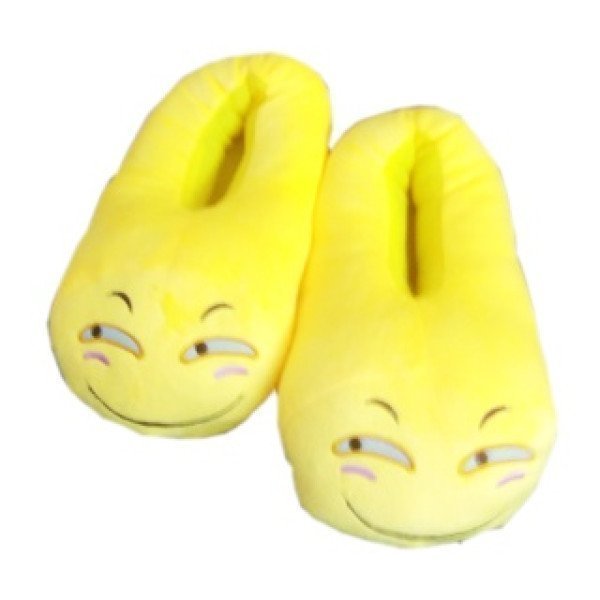 1 Pieces Of  Popular Winter Warm Indoor Soft Plush Spy Emoji Slipper ][Retail Purchase|Hoodmat.Com