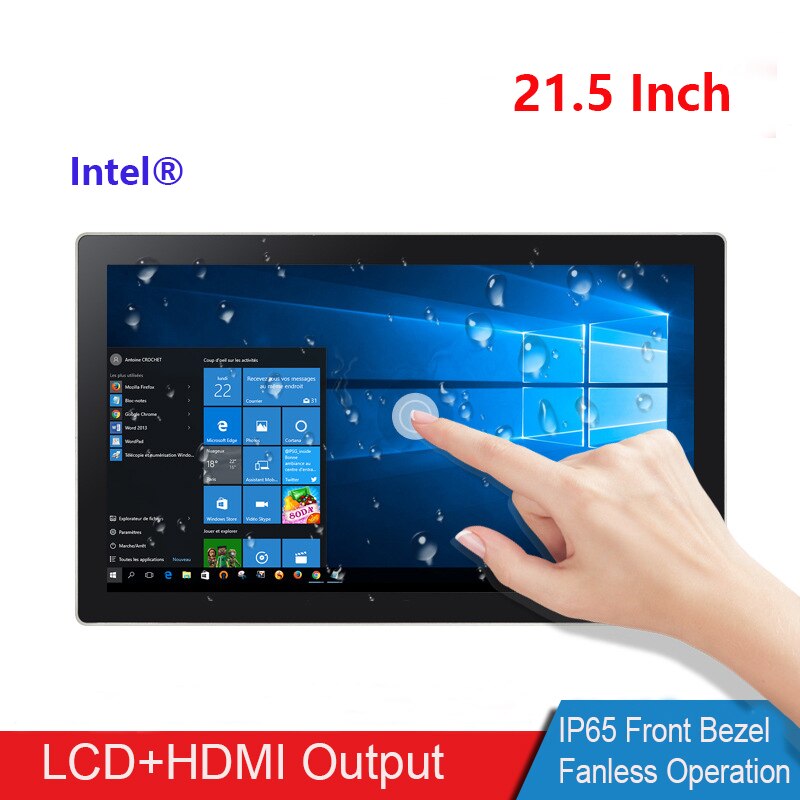 21.5 Inch Industrial All In One PC Windows Capacitive Touch Screen Embedded System Panel Tablet PC Linux Dual WiFi RS232 RJ45 _iimport XDroneTabletS/hoodmat.com