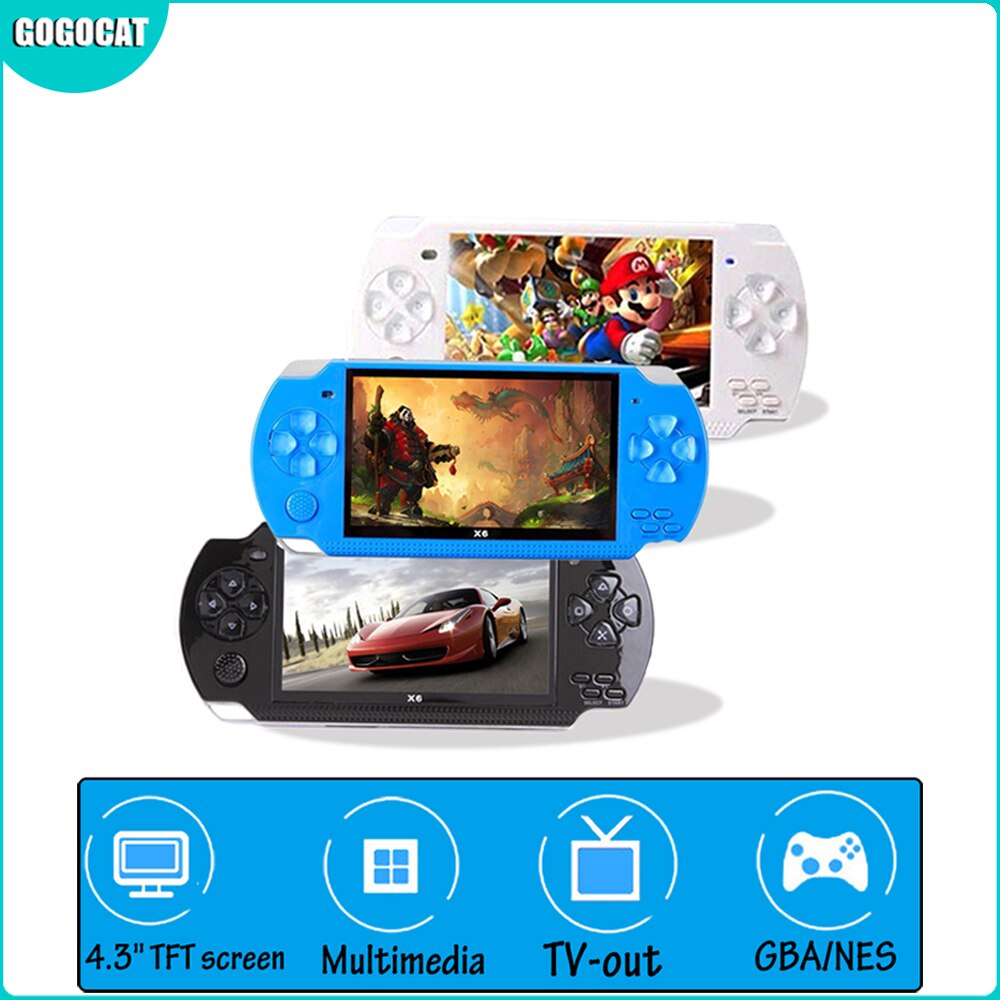 10,000 Games 4.3 Inch TFT Screen 8G Video Game Console Player for PSP Retro Game Handheld Support Mp4 Player Camera Video E-book _iimport Gogocat/hoodmat.com