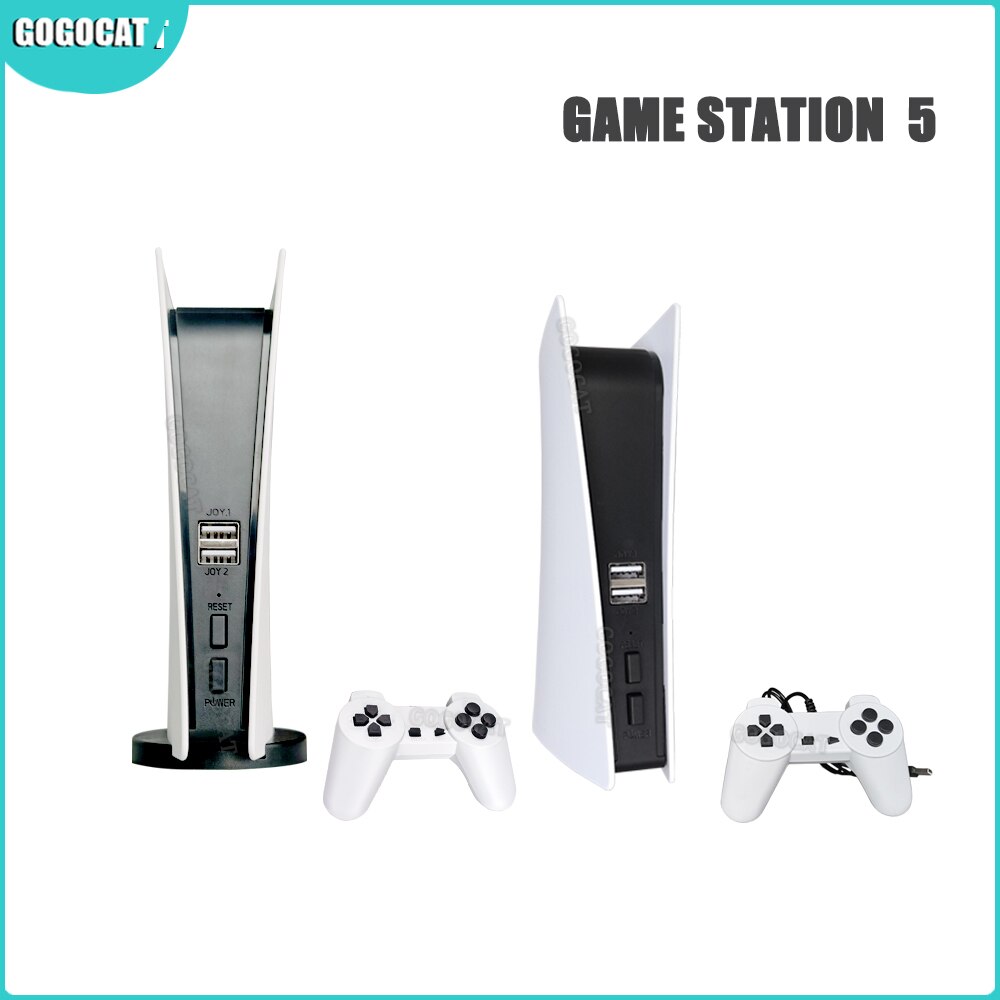 GOGOCAT Game Station 5 Video Gaming Console Mini TV Box GS5 AV Out 8Bit Retro Handheld Wire Controller 200 Classic Games Gift _iimport Gogocat/hoodmat.com