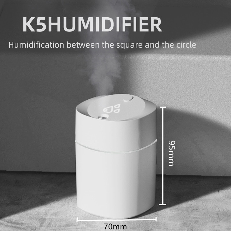 New K5 Aromatherapy Humidifier Car Mini Desktop USB Household Business Cute Pet Mute Gift Humidifier _iimport FactoryDirectCollectedS /hoodmat.com