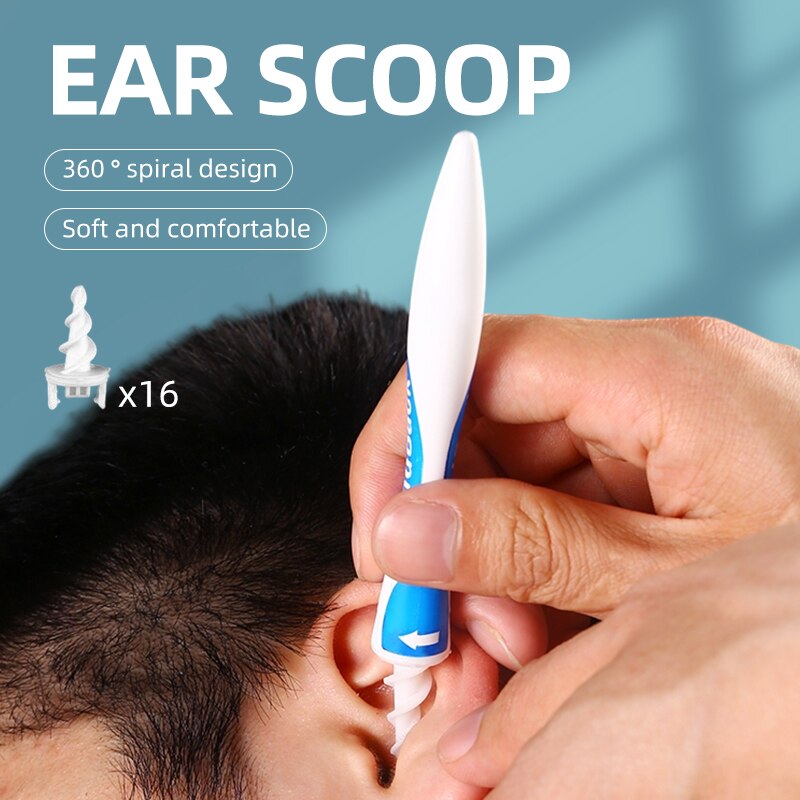 16 PCS Rotating Spiral Soft Silicone Ear Cleaner Set Earpick Household Tools Health Cares Earwax Remover Cleaning Kit 2022 New _iimport FactoryDirectCollectedS/hoodmat.com