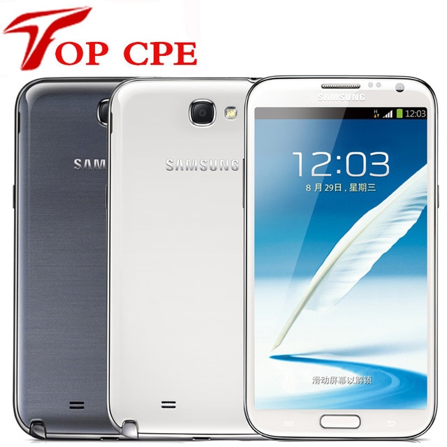 Original Samsung Galaxy Note 2 Ii N7100 N7105 Eu Version 8.0Mp 5.5In Gps Wifi 3G 2Gb Ram Android 4.1 Unlocked Refurbished Phone King Sea/hoodmat.com