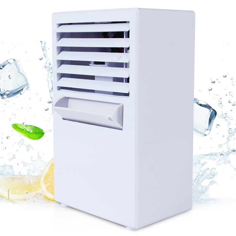 Summer Portable Mini Personal Air Conditioner Fan Air Conditioner Evaporative Air Cooler Misting Desk Cooling Fan Humidifier Ableqsg Store/hoodmat.com