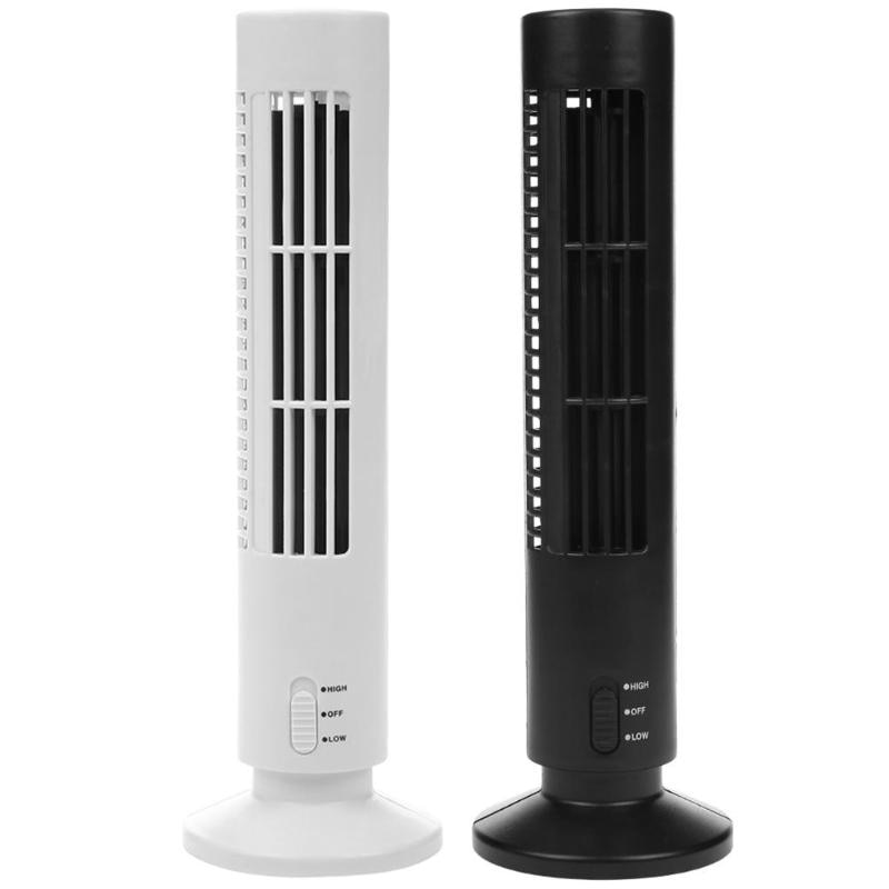 Portable Air Cooler Usb Vertical Bladeless Fan Mini Air Conditioner Fan Desk Cooling Tower Fan For Home Office U Lifestyle/hoodmat.com