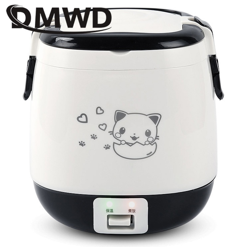 1.5L Mini Electric Rice Cooker Portable Cooking Steamer Multifunction Food Container Soup Pot Heating Lunch Box 1-3 People JessS Mommy Appliance/hoodmat.com