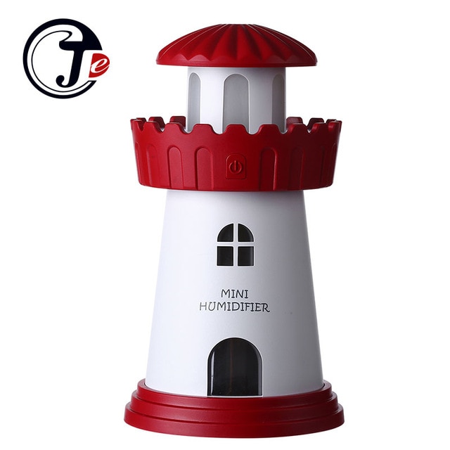 Fashion Lighthouse Led Ultrasonic Humidifier Mist Maker Fogger Usb Humidifiers Air Freshener Aroma Diffuser Lamp Home Appliances Je J. Cotton. Design/hoodmat.com