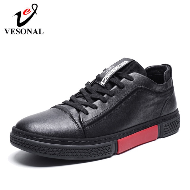 2019 Spring Autumn New Luxury Genuine Leather Men Shoes Casual Fashion Sneakers For Male Comfortable Shoe Footwear 85687 Vesonal/hoodmat.com