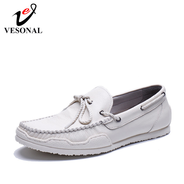 Summer Genuine Leather Slip-On Men Shoes Loafers Comfortable Vintage Male Moccasins Flats Casual Driver Footwear Driving Vesonal/hoodmat.com
