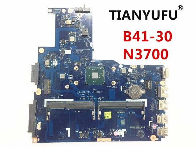 Aiwbo/B1 La-C292P Laptop Motherboard For Lenovo B41-30 Motherboard With N3700 Cpu No Fingerprint Connector Tested 100% Tianyufu/hoodmat.com