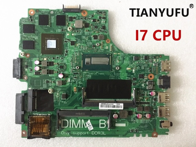12307-2 For Dell Inspiron 3437 5437 Laptop Motherboard Doe40-Hsw Gddr5 12307-2 Ddr3L With I7 Cpu Motherboard Tested 100% Work  Tianyufu/hoodmat.com
