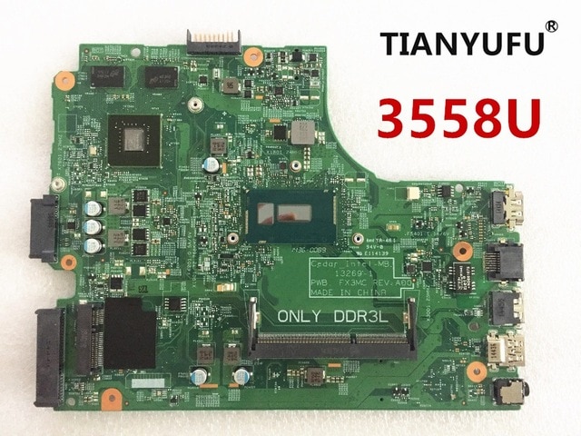 For Dell 3442 3542 Laptop Motherboard Cn-0N4C2G 0N4C2G N4C2G 13269-1 Pwb Fx3Mc Rev:A00 3558U Tested 100% Work Tianyufu/hoodmat.com
