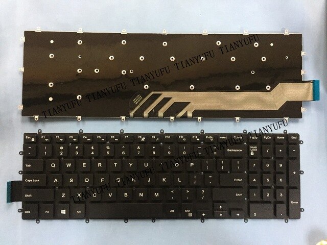 English New 5567 Keyboard For Dell Inspiron 15 5565 5567 17 5765 5767 Us Black Laptop Keyboard Tested 100% Work  Tianyufu/hoodmat.com