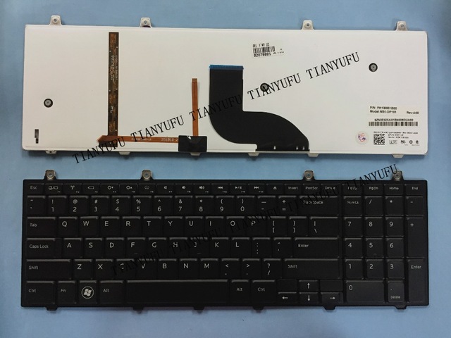 Enghish New 1749 Keyboard For Dell  Studio 17 1745 1747 1749 Us Black Laptop Keyboard Tested 100% Work  Tianyufu/hoodmat.com