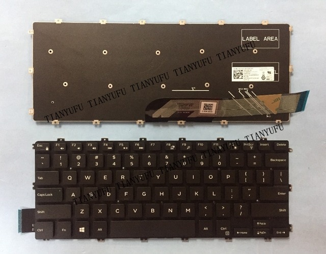 New 14 7460 7472 Laptop Keyboard For Dell Inspiron 14 7460 7472 15 7560 7572 Series Us Black Laptop Keyboard Tested 100% Work Tianyufu/hoodmat.com