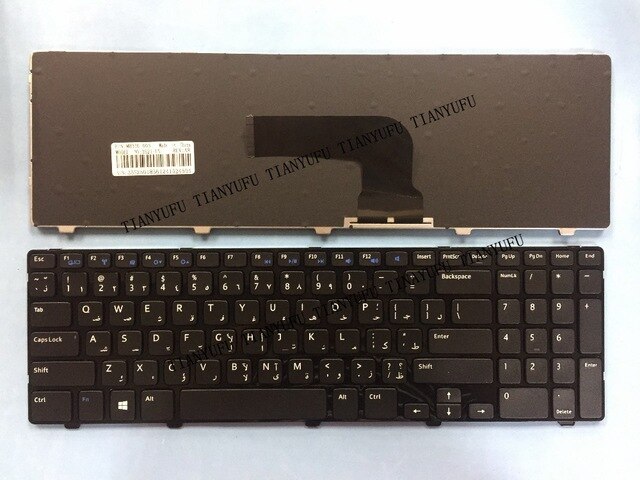 Arabic New 3521 Keyboard For Dell 15V 15R 3521 15R 5521 3521 M531R 2521 3537 5528 3328 5421 Ar Black Laptop Keyboard  Tianyufu/hoodmat.com