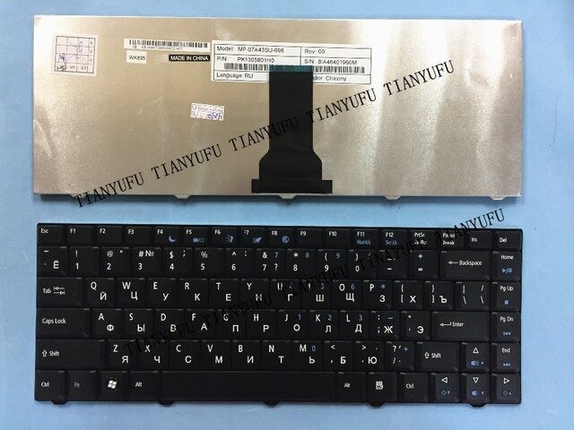 Russia New D720 Keyboard For Acer Emachines D520 D720 E520 E720 Ru Black Laptop Keyboard Tested 100% Work  Tianyufu/hoodmat.com