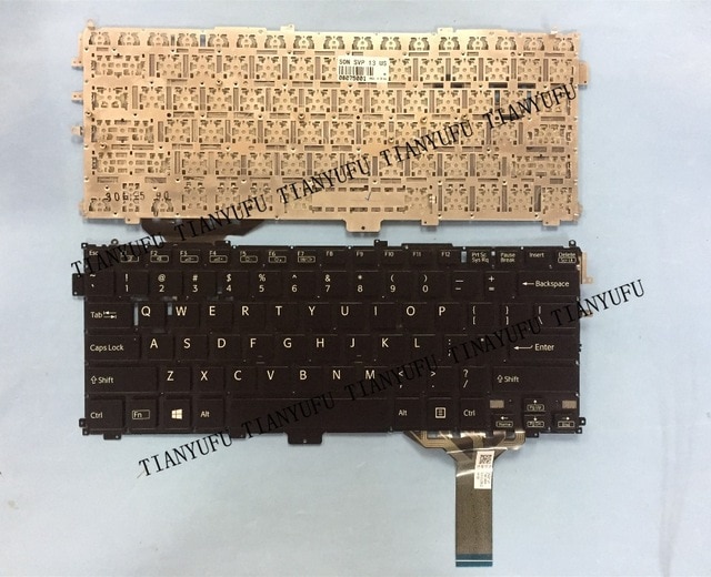 English New For Svp13 Keyboard For Sony Vaio Pro13 Pro 13 Svp13 Svp13A Svp132 Svp132A Svp1321 Svp13219Scb Us Laptop Keyboard  Tianyufu/hoodmat.com