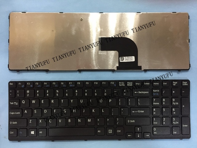 English New For Sve 15 Keyboard For Sony Vaio Sve15 Sve-15 Sve 15149032851Ru Aehk57002303A Mp-11K73Su-920 Us Laptop Keyboard   Tianyufu/hoodmat.com