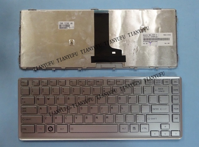 New English T230 Keyboard  For Toshbia T230D T230-05R T235D T230-02B T230 T235 Laptop Keyboard Tested 100% Work  Tianyufu/hoodmat.com