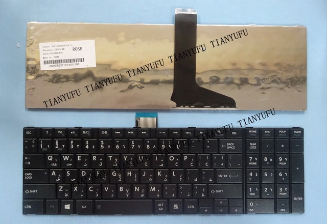New Arabic C850 Keyboard For Toshbia C850 C855D C850D C855 C870 C870D C875 C875D L875 L875D L950 L950D L955 Ar Laptop Keyboard  Tianyufu/hoodmat.com