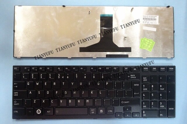 New English A660 Keyboard For Toshbia  A660 A600 A600D A665 For Qosmio X770 X775 Laptop Keyboard  Tianyufu/hoodmat.com