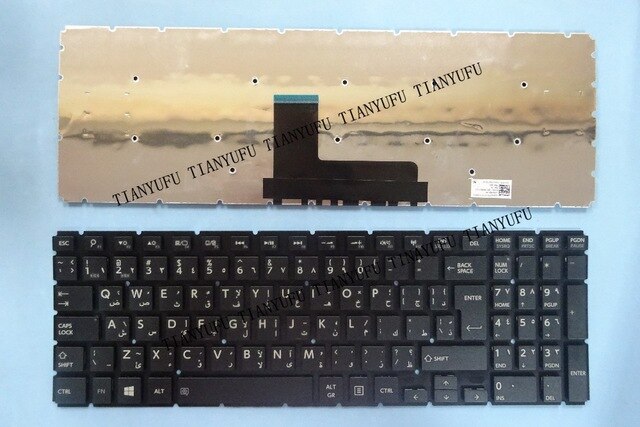 New Arabic L50-B Keyboard 9Z.Nbcsq.10L For Toshbia Satellite L50-B L50D-B L50-B-13E L50-B-1F6 Ar Layout Keyboard Tested 100%  Tianyufu/hoodmat.com