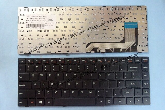 New English 100-14Iby For Lenovo Ideapad 100-14Iby 100-14Iby 100-14 Us Black  Laptop Keyboard Pk131Eq1A Tested 100% Work  Tianyufu/hoodmat.com