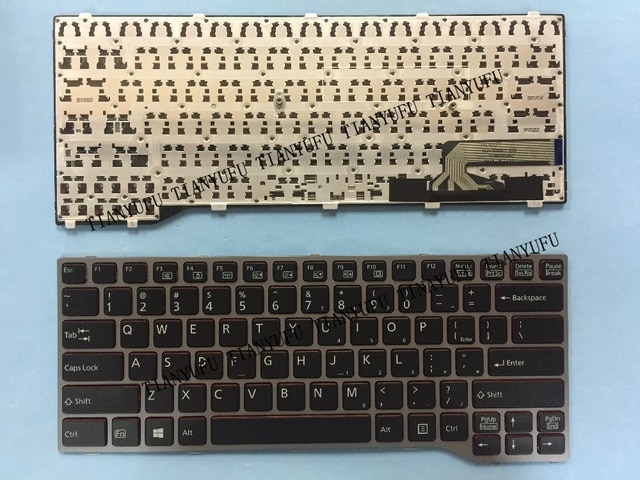 New Keyboard For Fujitsu Lifebook E733 E734 E743 E744 E544 E736 Us Laptop Keyboard Tested 100% Work  Tianyufu/hoodmat.com