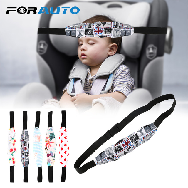 Car Safety Seat Head Fixing Auxiliary Cotton Belt Kids Sleep Head Support Holder Baby Pram Safety Seat Holder Belt Child Forauto/hoodmat.com