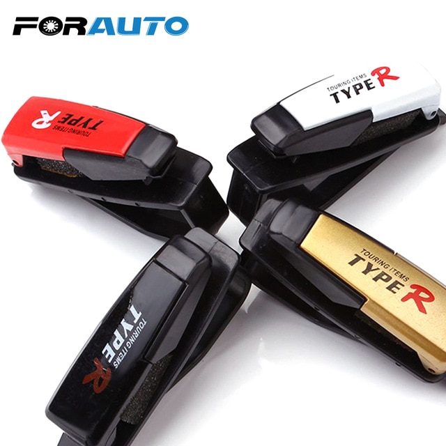 Fastener Cip Car Sun Visor Sunglasses Holder Universal Eyeglasses Clip Car Glasses Cases Ticket Card Clamp Forauto/hoodmat.com