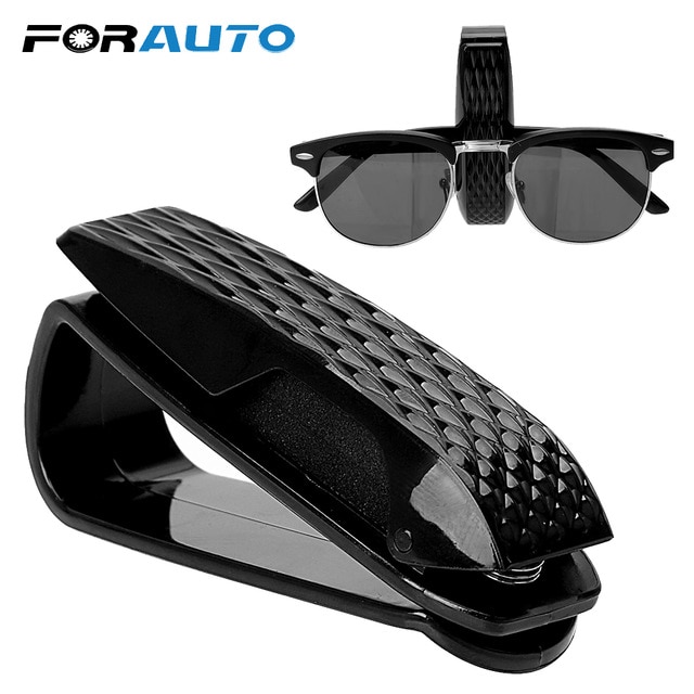Portable Car Glasses Holder Storage Holder Sun Visor Sunglasses Eyeglasses Clip Auto Fastener Clip Glasses Cases Car Accessories Forauto/hoodmat.com