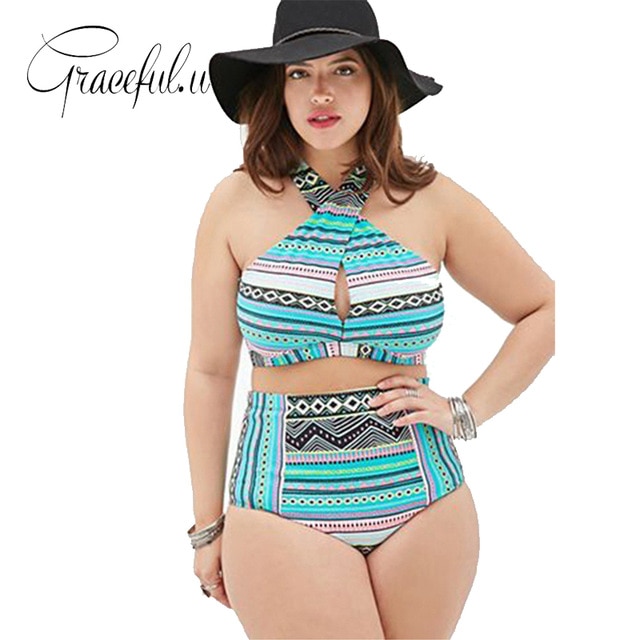 Girls Sexy Bikini Sets Bandage High Waist Bikini 2019 Fat Women Swimwear Plus Size Ladies Beachwear Swimsuit Large Size 4Xl_idelete Graceful.U/hoodmat.com_RiteVilage