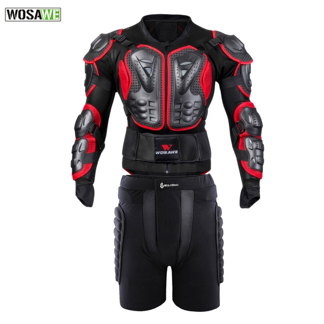 Wosawe Full Body Protection Jacket Motorcycle Protective Armor Motocross Downhill Racing Chest Back Protector Hip Guard Linda MoS/hoodmat.com_RiteVilage
