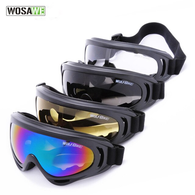 Wosawe Outdoor Ski Snowboard Airsoft Paintball Protective Glasses Motocross Off-Road Motorcycle Riding Uv 400 Goggles Eyewear Linda MoS/hoodmat.com_RiteVilage