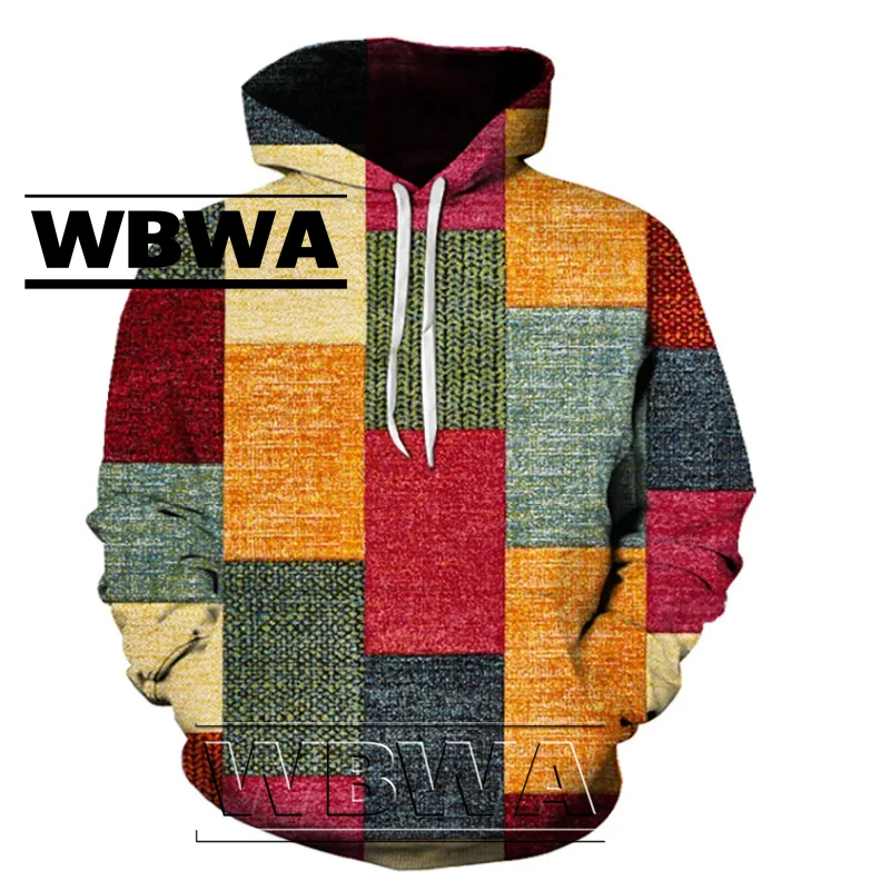 Men's Unisex Pullover Hoodie Sweatshirt Geometric Graphic Lace Up Hooded Daily Sports 3D Print Casual Women Couples Long To  WBWAWBWA/hoodmat.com_RiteVilage